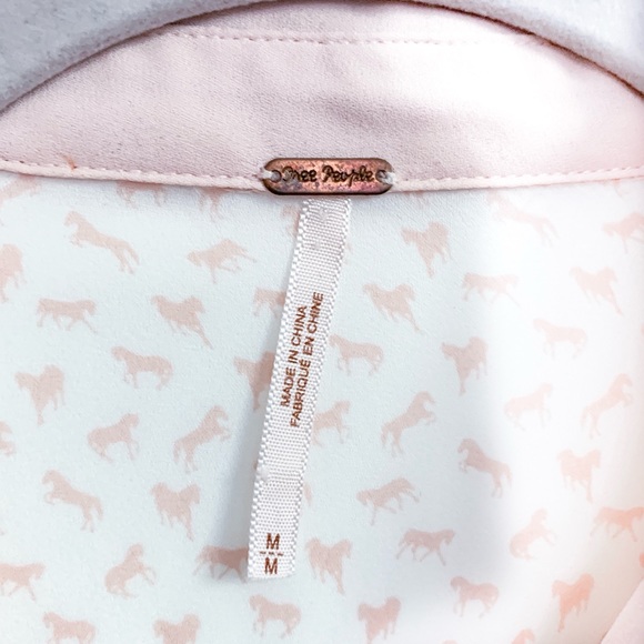 Free People Horse Print Blouse - Picture 5 of 8